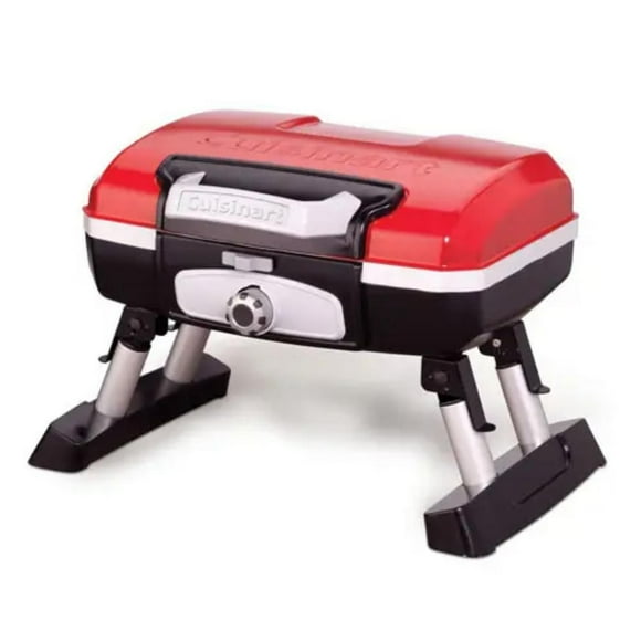 Gril à gaz portatif de table Cuisinart Petite Gourmet, rouge
