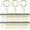 Gold, variant on 1 in Metal Drapery Curtain Rings with Pin Hooks for Window Door Shower (Set of 40)