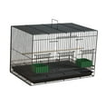 thumbnail image 2 of Jaula para pájaros, accesorios para jaulas de pájaros, jaula portátil para pájaros, de para loros, hogar, viajes, agapornis, periquitos. Negro, 2 of 10