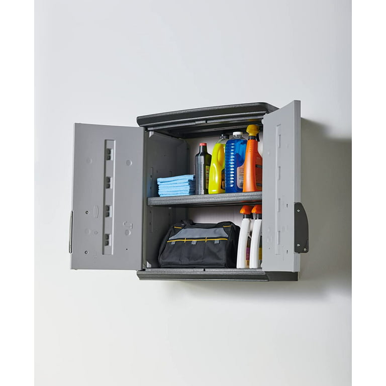 Rubbermaid FG788800MICHR 24 Mica and Charcoal Wall Cabinet 
