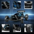 thumbnail image 6 of Tecnock Remote Control Car for Boys and Girls, 1:18 Scale RC Cars with LED Lights, 2.4GHz 2WD All-Terrain RC Trucks for 50-Min Play, Gifts for Kids, 6 of 8