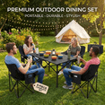 thumbnail image 2 of JaxShark 5-Piece Portable Camping Table & 4 Folding Chairs Set Outdoor Black, 2 of 7