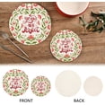 thumbnail image 4 of SKYSONIC 2 pcs You are Perfect Quote Pot Holders Trivets, Heat Resistant Trivets,Cartoon Red Green Floral Cotton Thread Weave Mats for Hot Pads Pans Pot Bowl Teapot, 4 of 7