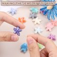 thumbnail image 4 of Uxcell 20 Pcs Cuentas de Porcelana de Pez Estrella de Mar, 8 mm Cuentas de Cerámica Oceánicas Hechas a Mano para Pulsera Collar Arete Fabricación de Joyas Manualidades DIY, Blanco, 4 of 6