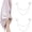 Silver 5pcs, variant on Magnetic Clothing Clips with Chain Metal Jean Buttons for Pants Scarf Trouser Legs Cuff Secure Grip