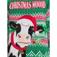 thumbnail image 4 of Holiday Time Men's Cow Ugly Christmas Sweater with Long Sleeves, 4 of 5
