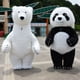 thumbnail image 4 of Nuevo disfraz inflable de panda gigante, divertido disfraz de mascota de oso polar callejero, disfraz de Halloween para adultos, disfraz inflable de piel sintética, 4 of 5