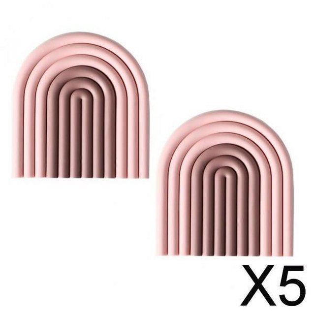 Posavasos de Silicona Soledad Juego de 5 Resistentes Antideslizantes para Superficies de Mármol Vidrio