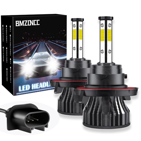 BMZONCC For Ford Escape 2008-2012 LED Headlight Bulbs,9008/H13 High&Low Beam White Bulb,2Pcs