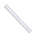 thumbnail image 1 of 30cm 12 Inch Transparent Clear Ruler with Measurement Scales for School and Engineering Use, 1 of 6