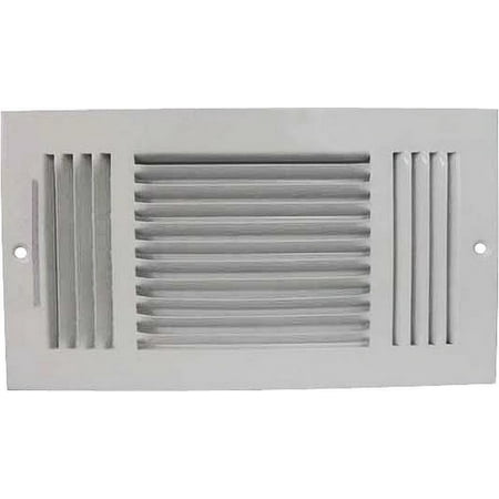 Mintcraft Air - Mintcraft SW03-12X6 3-Way Sidewall Register 6 in H x 12 in W White