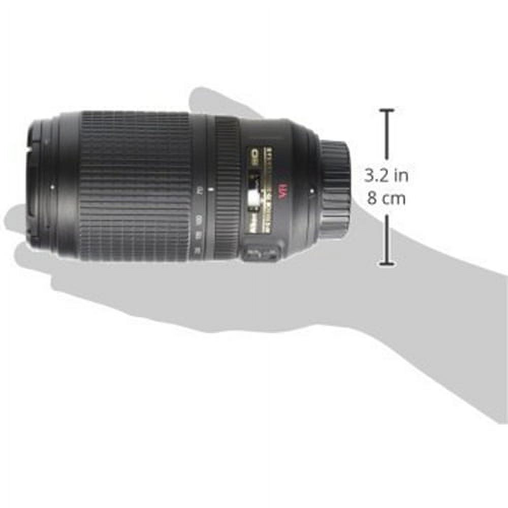 Nikon Nikkor 70-300mm Telephoto Zoom Lens features VR image Stabilization f/4.5-5.6G, AF-S, IF-ED (#2161) - image 2 of 10