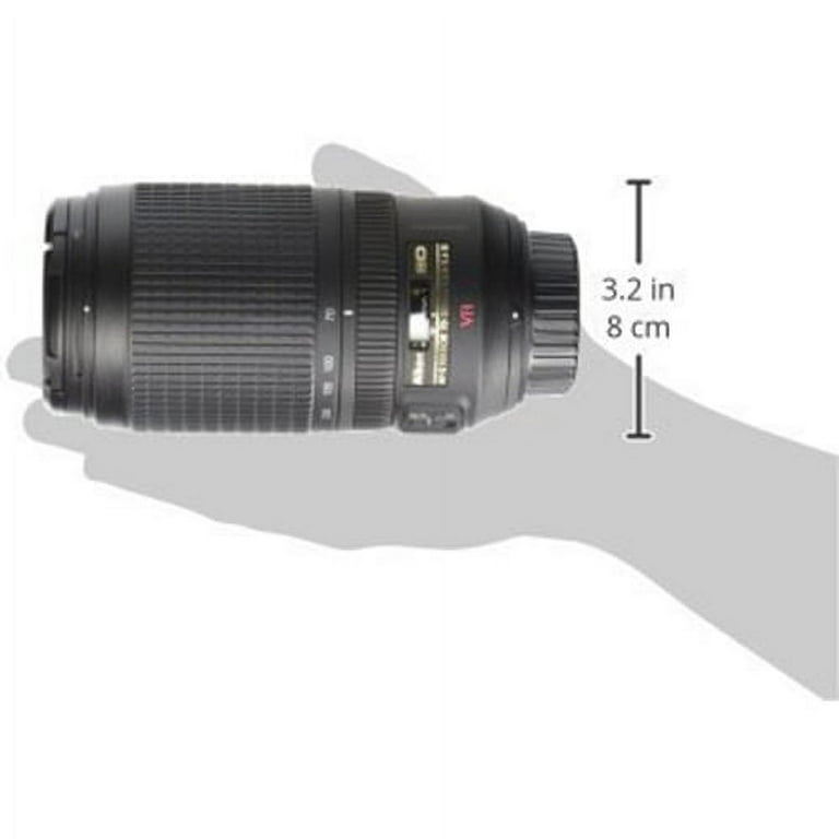 Nikon Nikkor 70-300mm Telephoto Zoom Lens features VR image Stabilization  f/4.5-5.6G, AF-S, IF-ED (#2161)