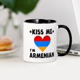 thumbnail image 3 of CafePress - Kiss Me I'm Armenian Mugs - 11 oz Ceramic Mug - Novelty Coffee Tea Cup, 3 of 4