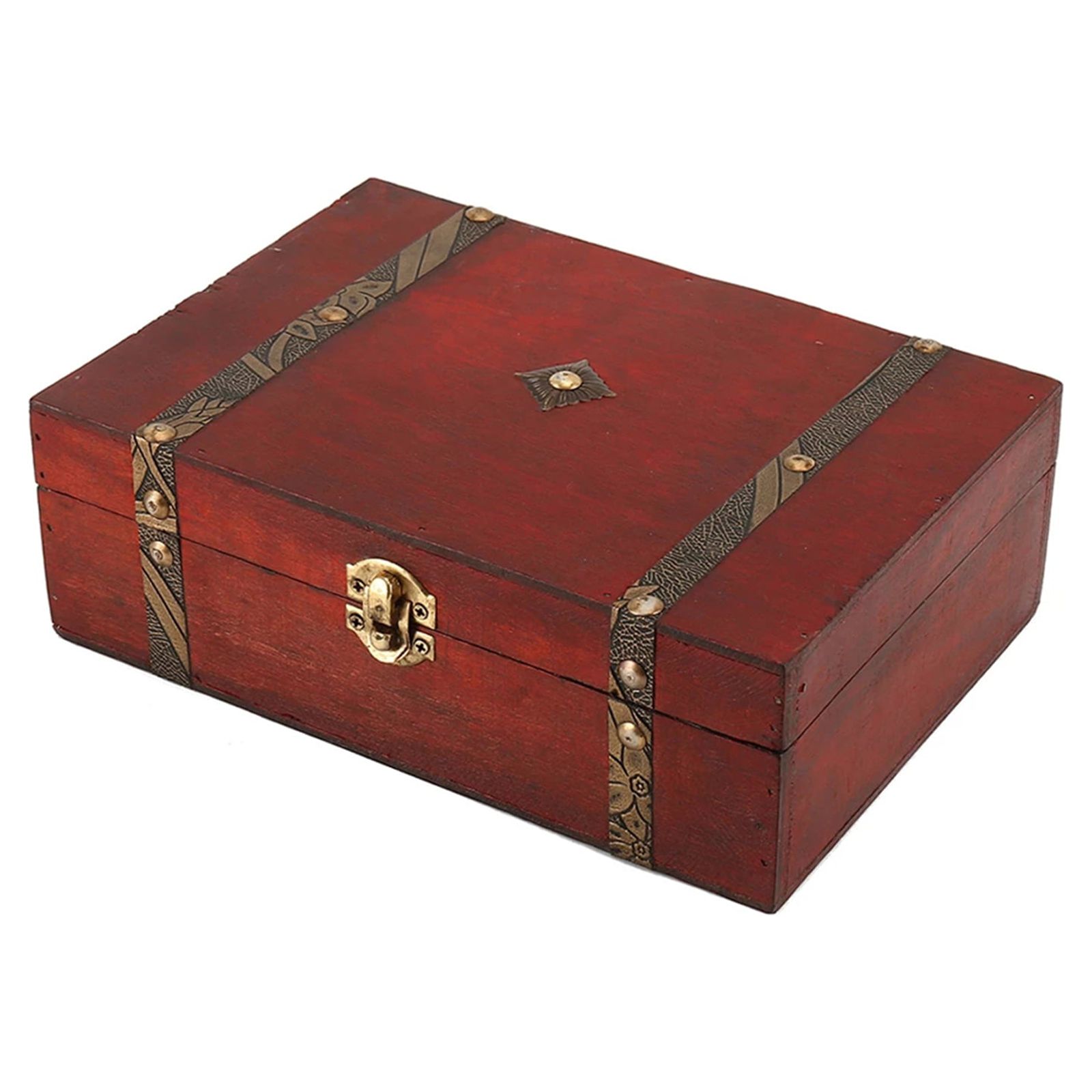 Pssopp Wood Treasure Chest Keepsake Jewelry Box Treasure Box Wooden Box for  Jewelry Storage,Cards Co…See more Pssopp Wood Treasure Chest Keepsake