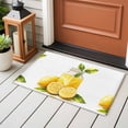 thumbnail image 4 of 2x3 Ft Entryway Area Rug, Summer Lemon Kitchen Rug Runner Washable Floor Mat, Yellow Watercolor Pastel Country Retro Non Slip Indoor Door Mat Throw Carpet for Bathroom Living Room Bedroom, 4 of 8