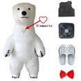 thumbnail image 3 of Disfraz inflable gigante de oso polar de peluche para carnaval, espectáculo de actividades, dibujos animados, Martha Bear, fiesta de cumpleaños, accesorios para juegos de rol, 3 of 5