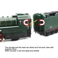 thumbnail image 5 of Biplut 2Pcs 1/87 Retro Steam Train Locomotive Carriage Pull Back Music LED Kids Toy, 5 of 13