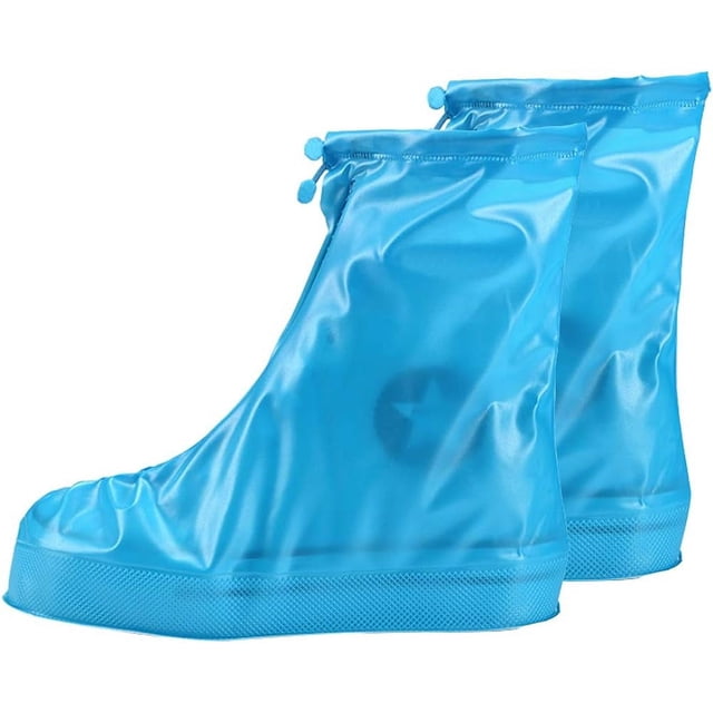 Fundas para botas de lluvia reutilizables, antideslizantes, impermeables, para zapatos de lluvia, chanclos plegables para hombres, mujeres y niños