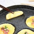 thumbnail image 5 of Pancake Pan, 24cm Pancake Pan with 4 Holes, Round Non-Stick Frying Pan, Breakfast Pan (Black), 5 of 5