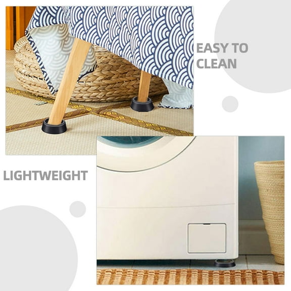 Zcyifa mat for washer and dryer 4pcs Washing Machine Foot Pads Anti-vibration Foot Pads Washer and Dryer Anti Slip Mat