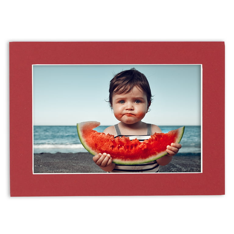 5x7 Mat for 8x10 Frame - Precut Mat Board Acid-Free Teal Blue 5x7 Photo  Matte Made to Fit a 8x10 Picture Frame, Premium Matboard for Family Photos