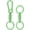 Green, variant on Keychain Clips with O Rings, Quick Release Key Chain Rings Spring Double Ring Holder