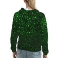 thumbnail image 7 of Haiem Green Sparkling for Women's Fashion Hoodies & Sweatshirts with Kangaroo Pocket,Hooded Sweatshirt with Eye-catching Drawstrings-Small, 7 of 7