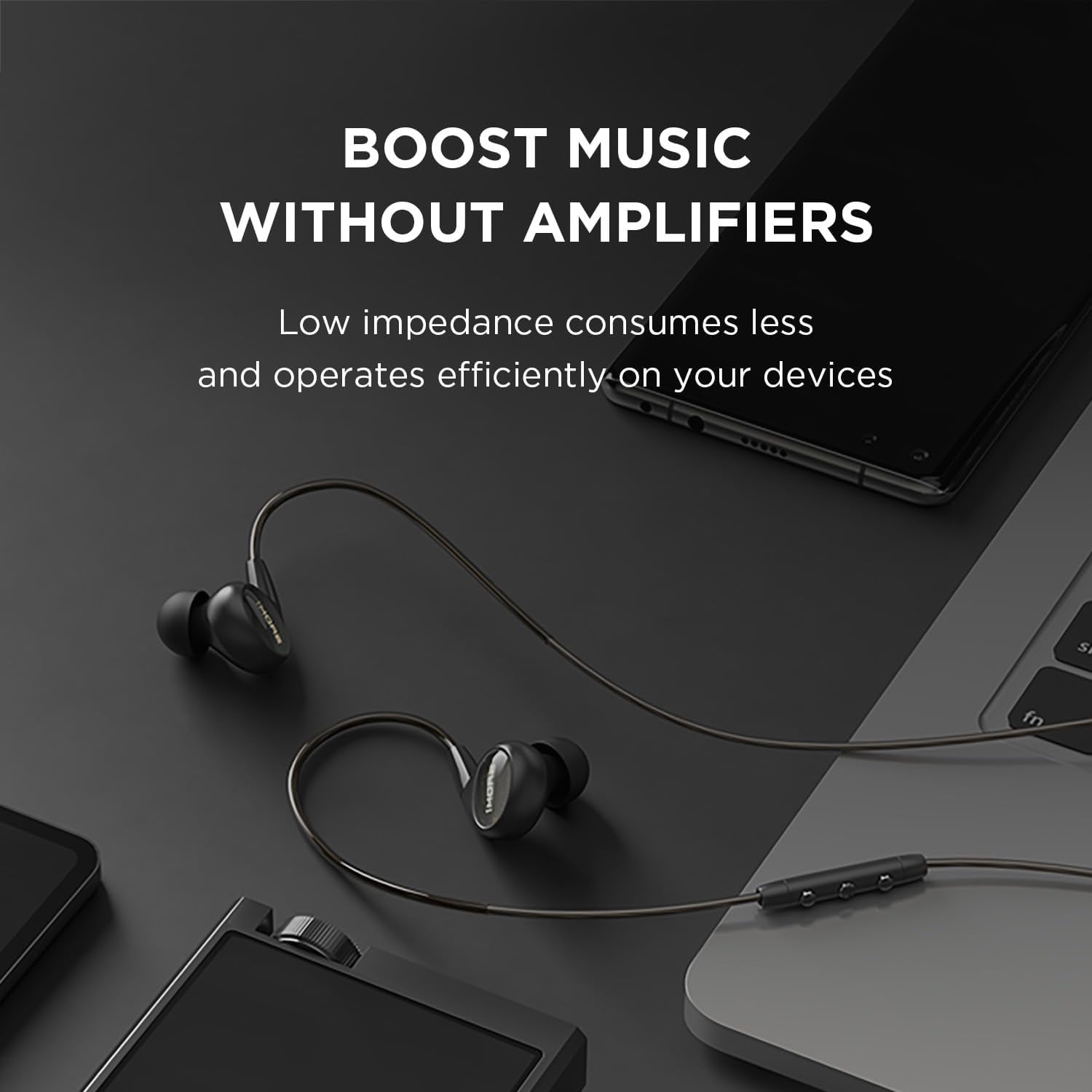 1MORE Wired Earbuds Headphones with Mic & Remote, 3.5mm Hi-Res Audio Jack, Tangle Free, Black