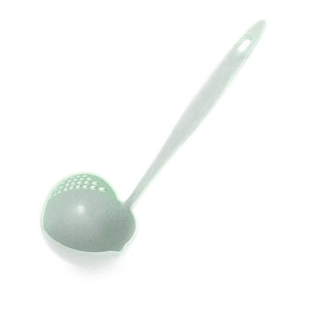 

Dido 2 in 1 Soup Spoon Long Handle Home Strainer Cooking Colander Kitchen Scoop Plastic Ladle Tableware