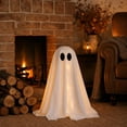 thumbnail image 6 of Light Up Standing Halloween Ghost Outdoor Indoor Decorations,Spooky Decor with Built-in LED Lights for Yard Lawn Porch Garden Table Mantel Party Home Fireplace, 6 of 7