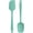 Aqua Sky, variant on U-Taste Flat Spatula & Spoon Spatula: 11.38in 600°F Heat Resistant Silicone Bowl Scraper, Flexible Rubber Kitchen Cooking Mixing Utensil with Upgraded Non-Stick Surface (Set of 2, Aqua Sky)