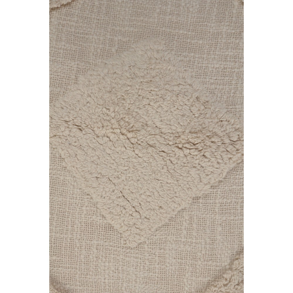Ox Bay 20" x 20" Hand-Woven Birch Diamond Organic Cotton Pillow Cover