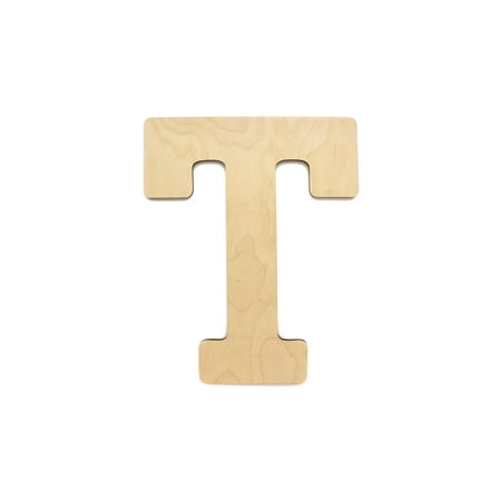 Essentials By Leisure Arts Arts Wood Letter 9.5" Birch T