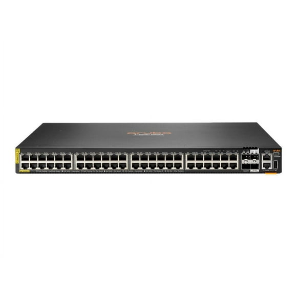 HPE Aruba 6200M 48G Class4 PoE 4SFP+ Switch - Switch - Max. Stacking Distance 10 kms - L3 - managed - 48 x 10/100/1000 (PoE+) + 4 x 1 Gigabit / 10 Gigabit SFP+ (uplink / stacking) - front and side to back - rack-mountable - PoE+ (1440 W) - BTO