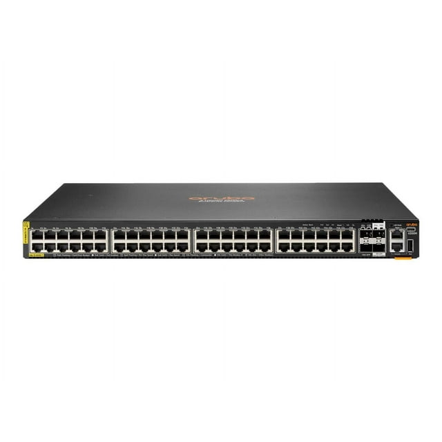 HPE Aruba 6200M 48G Class4 PoE 4SFP+ Switch - Switch - Max. Stacking Distance 10 kms - L3 - managed - 48 x 10/100/1000 (PoE+) + 4 x 1 Gigabit / 10 Gigabit SFP+ (uplink / stacking) - front and side to back - rack-mountable - PoE+ (1440 W) - BTO