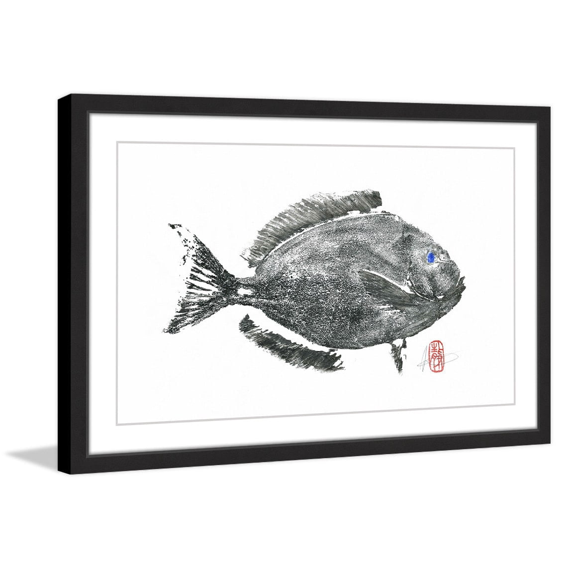 "Black Tang" Framed Painting Print