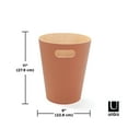 thumbnail image 2 of Umbra 2 gal Woodrow Wood Open Top Bathroom, Bedroom, Office Trash Can, Sierra, 2 of 14
