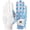 Colorful, variant on Womens Golf Glove with Ball Marker Rain Left Right Hand Leather Printed 1 Pack, Ladies Golf Gloves All Weather Grip Breathable Soft Size Small Medium Large XL