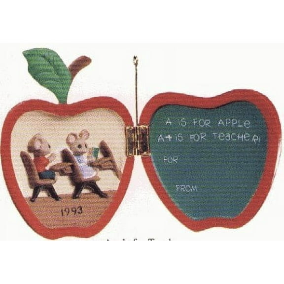 Hallmark Keepsake Ornament Apple For Teacher 1993