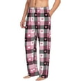 thumbnail image 5 of Cauagu Heart Plaid Mens Pajama Pants Sleep & Lounge Pants,PJ Bottoms with Pockets-X-Large, 5 of 7