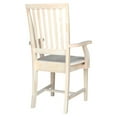 thumbnail image 4 of International Concepts Mission Wood Dining Chair with Arms, Unfinished, 4 of 10