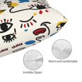 thumbnail image 3 of Kdxio Cotton Pillow Cases 14"x20" Pillowcases,Soft and Breathable Bedroom Pillow Cases-Aabstract Eyes, 3 of 8