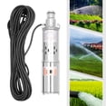 thumbnail image 4 of ToppiJoy Deep Well Submersible Pump DC 12V 180W, Stainless Steel Quiet Water Pump with Long Cable, Solar Powered Pump for Off Grid Irrigation & Livestock, 4 of 11