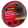 3M 4011LONG Exterior Weather-Resistant Double-Sided Tape 1 x 450 Gray with Red Liner