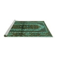 thumbnail image 2 of Ahgly Company Machine Washable Indoor Rectangle Persian Turquoise Blue Traditional Area Rugs, 7' x 10', 2 of 4