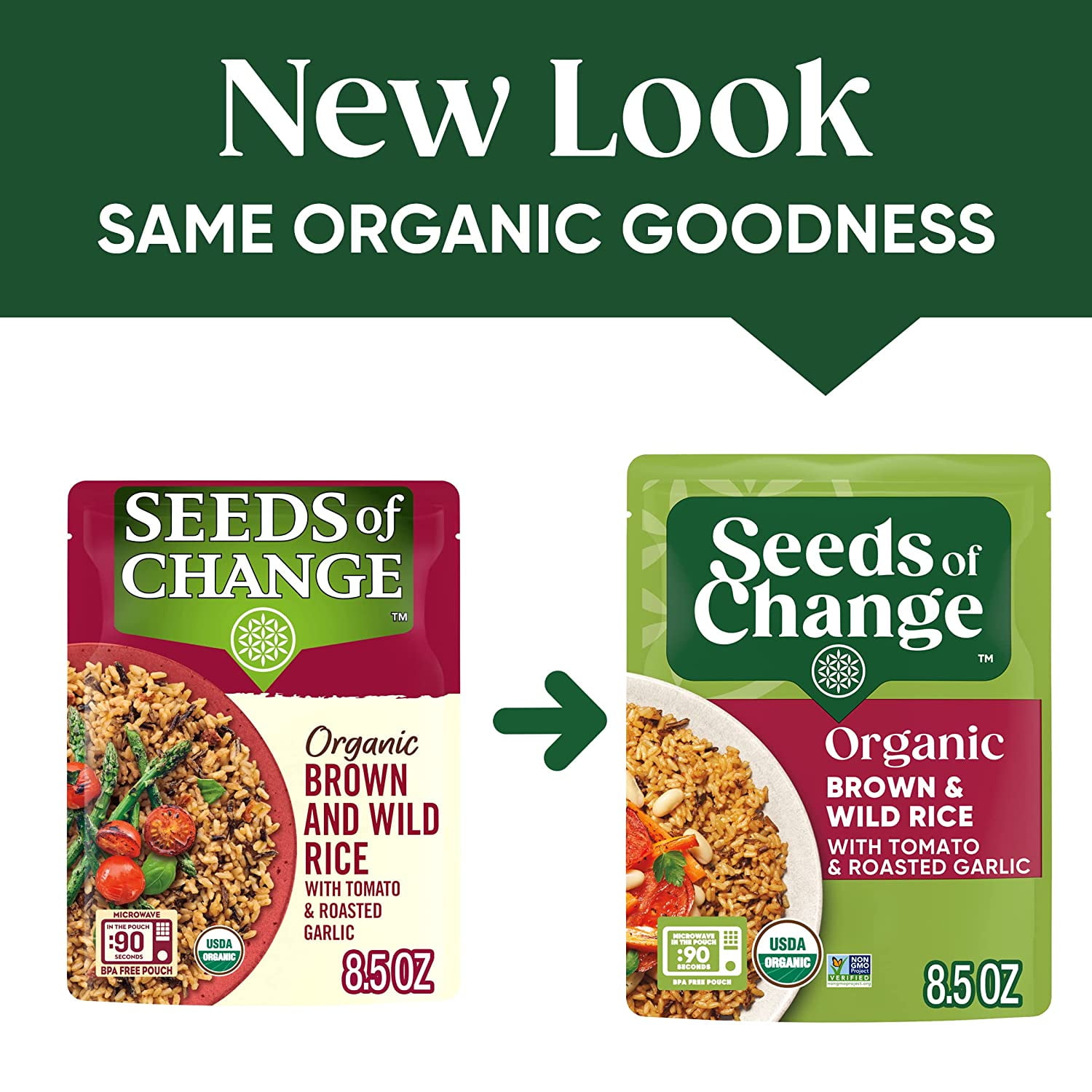 Seeds of Change Jasmine Wild Brown Rice Organic (12 Pack) 8.5 oz