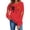 A056 Red, variant on Ichuanyi Halloween Spooky Season Sweatshirt Women Ghost Sweatshirts Oversized Fall Halloween Print Pullover Top