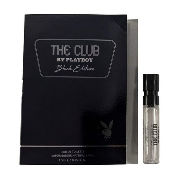 Playboy COTYPBY0190 0.05 oz The Club Black Edition Eau De Toilette Spray Vial for Men