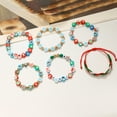 thumbnail image 3 of Sunyuer 6pcs Christmas Bracelets for Women Clay Beaded Cute Xmas Tree Snowman Santa Charm Bracelet Set Holiday Christmas Jewelry Gifts Stocking Stuffers, 3 of 7